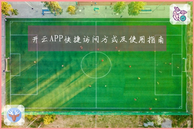 开云APP快捷访问方式及使用指南